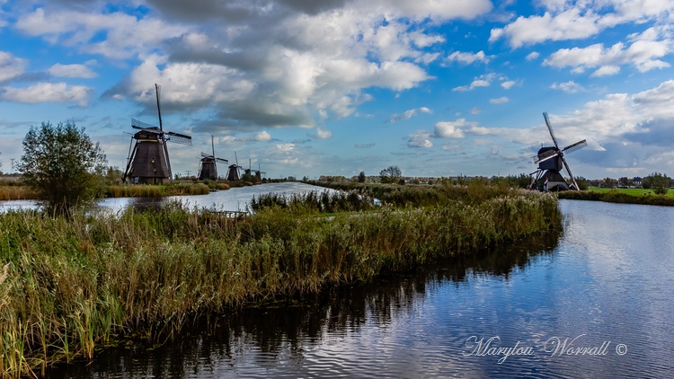 Pays-Bas : Les moulins de Kinderdijk