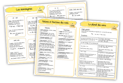 Petites leçons pour le début du cahier