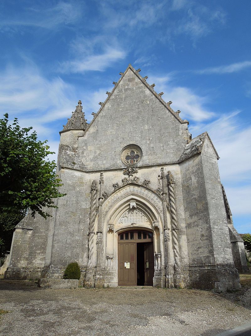 FlÃ©ac-sur-Seugne, church, facade.jpg