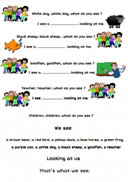 BROWN BEAR, WHAT DO YOU SEE ?