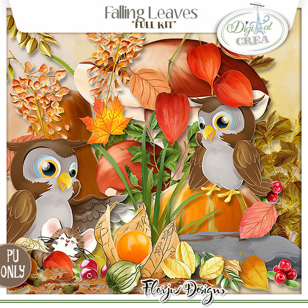 Falling Leaves { Kit PU } Florju Designs