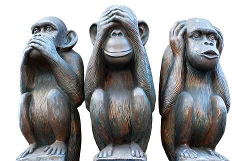 Résultat de recherche d'images pour "les trois singes sages"