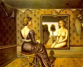 Paul Delvaux, Le miroir