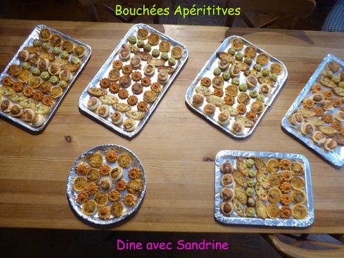 Quelques bouchées apéritives pour un Buffet d'anniversaire!