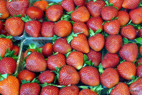 Au marché : les bonnes fraises (1)