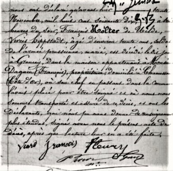 "L'escarmouche d'Autricourt" le 29 novembre 1870 et ses conséquences, un notule d'histoire de Dominique Masson