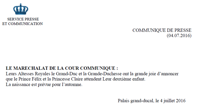 Bonne nouvelle!