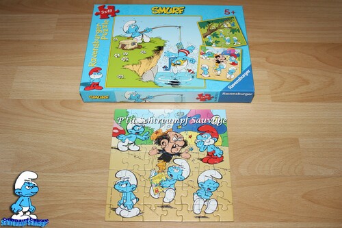 Puzzle 3en1 Schtroumpf RAVENSBURGER 2007