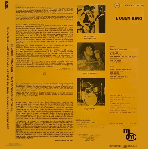 Bobby King : Album " Chaser " MCM Blues Records 900.292 [ FR ]