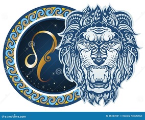 Signes de zodiaque - Lion illustration de vecteur. Illustration du  décoratif - 56367831