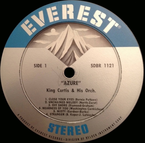 King Curtis & His Orchestra : Album " Azure " Everest Records SDBR 1121 [ US ]