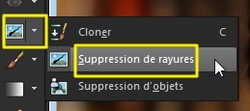 Outil suppression rayures