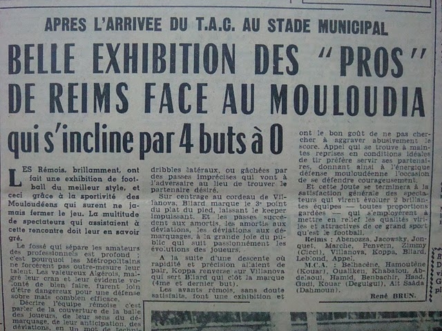 Samedi 15.3.1952 MCA-REIMS 0-4