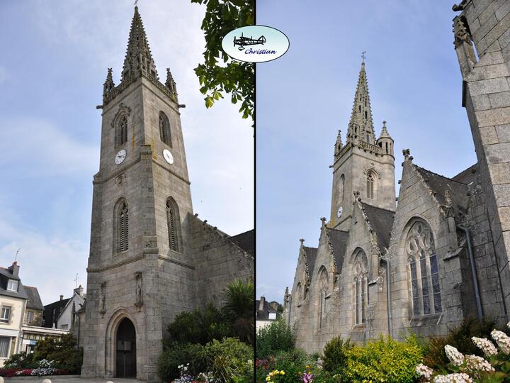 Deux églises typiques de Bretagne...