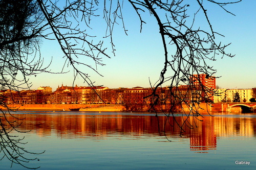 Toulouse : pont St Michel et quai de Tounis ...