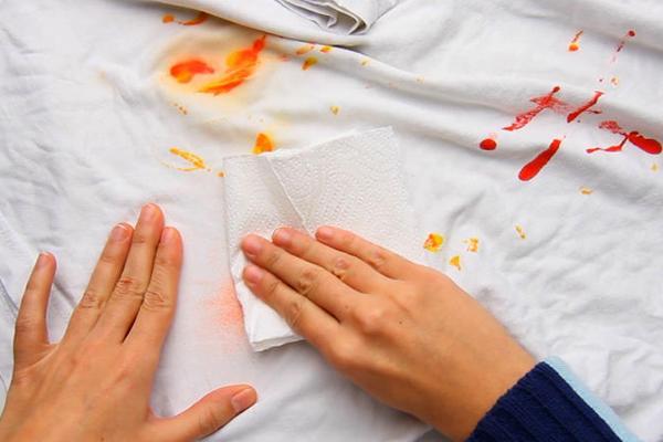 how to remove mustard stain from white clothes