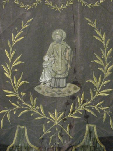 Saint-Germain le Scot Fanion de Procession Eglise Saint-Germain de Flamanville ERNOUF Annie (2).JPG