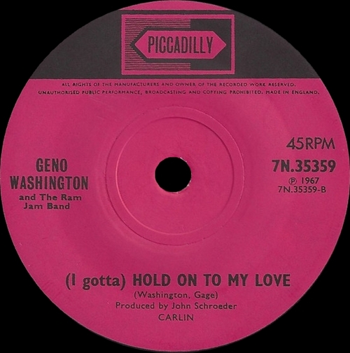 Geno Washington & The Ram Jam Band : Album " Shake A Tail Feather Baby ! " Piccadilly Records NSPL 38029 [ UK ]