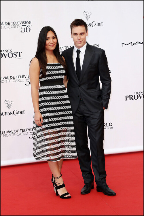 Festival de télévision de Monte-Carlo : Louis Ducruet et sa compagne Marie sur le tapis rouge