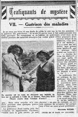 Guérison des malades (L'Humanité 11 jan 1937)#1