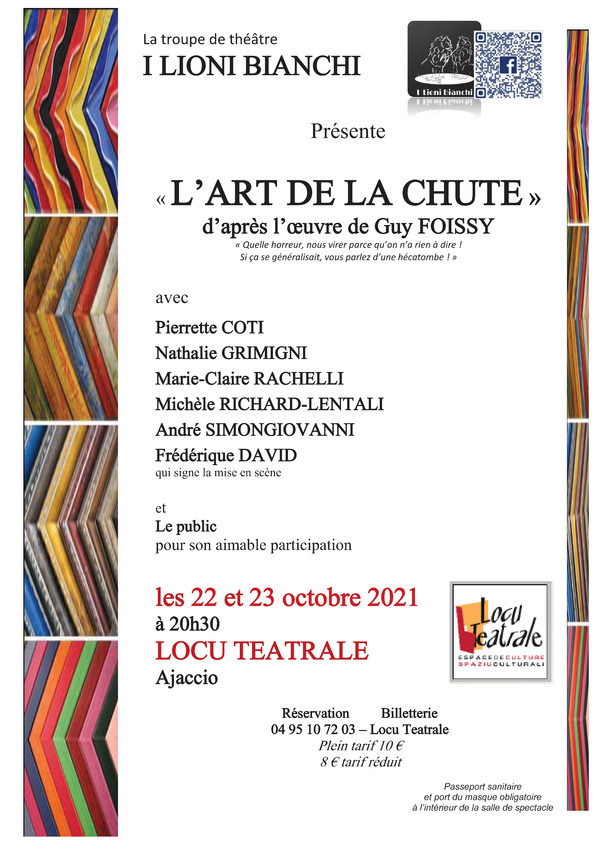 22 et 23 octobre 2021 - Représentation de théâtre - "I lioni bianchi"
