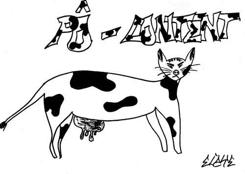 Pô-Content, Le Chat-Vache
