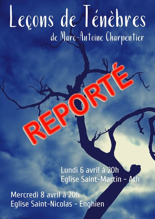 Reports des concerts