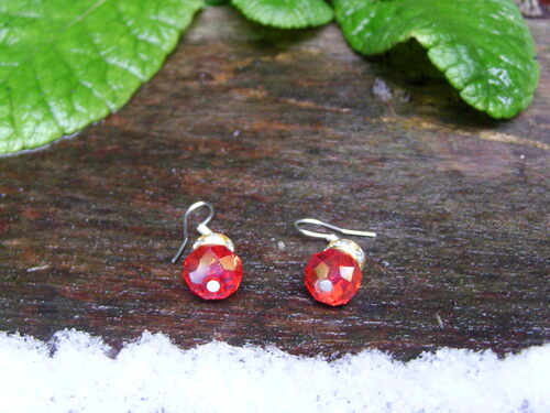 Boucles d'oreilles en perles de verre 