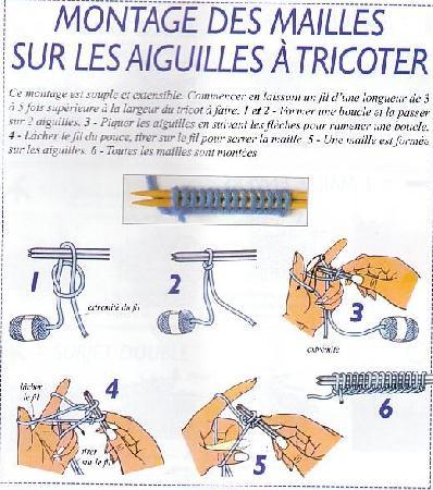 tricot augmenter une maille