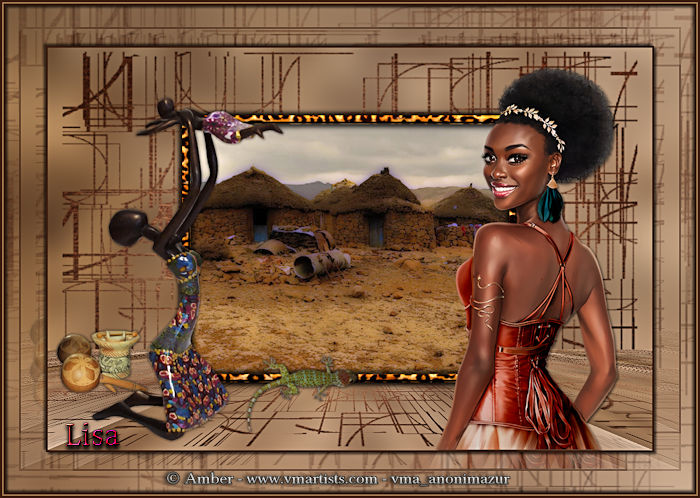 Ma réalisation du tuto tag "Beauté Africaine"