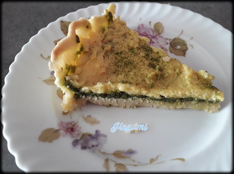 Tarte matcha, amandes et citron