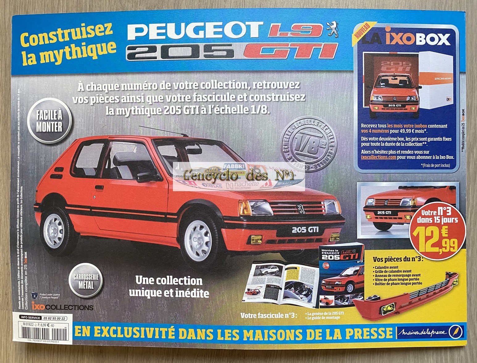 Construisez la Peugeot 205 GTI 1.9 - Lancement - L' encyclo des N° 1