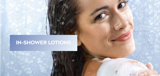 Shower lotions recommended