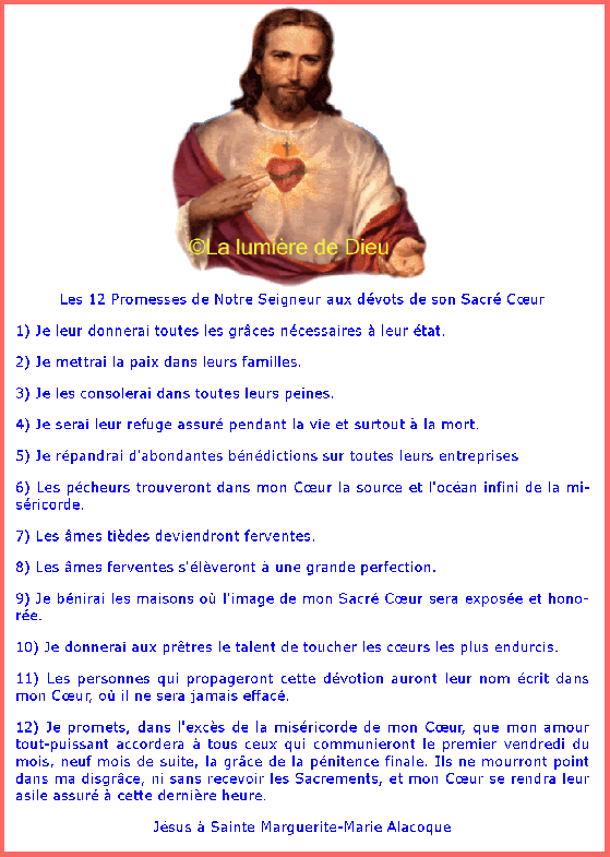 Paray le monial : apparition de Jésus