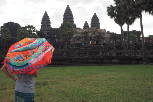 Parapluie au Cambodge... 