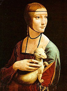 Léonard De Vinci La dame à l'hermine (Portrait de Cecilia