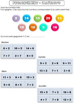 Prolongement : Calculoto