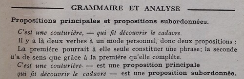 C / Les propositions