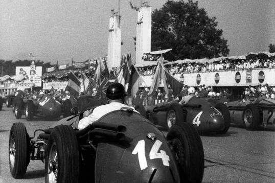 Horace Gould, Harry Schell, Maserati 250F, Grand Prix of Italy, Autodromo Nazionale Monza, 08 September 1957.