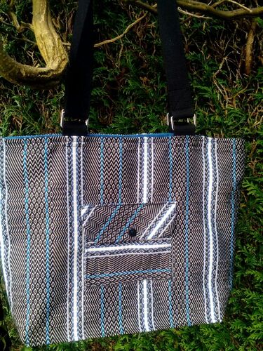 Coudre un Xème sac shopping en tissu basque (Tissage de Luz)