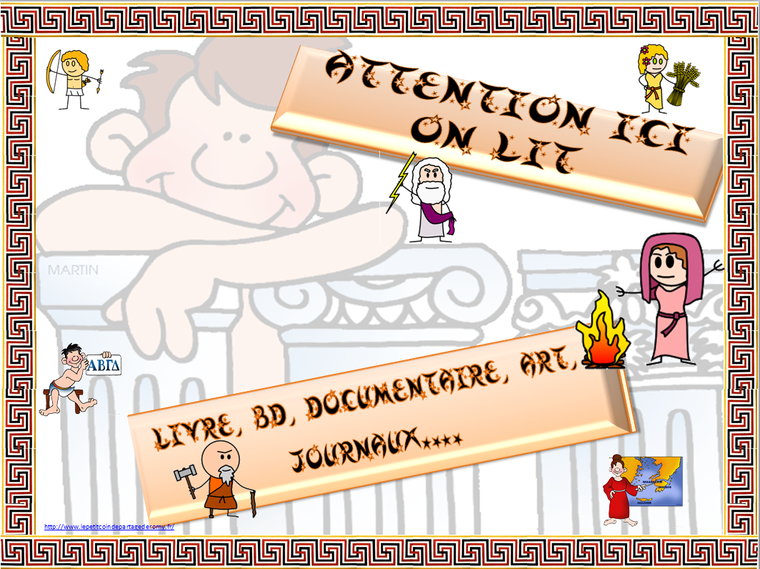Page De Garde Cahier Thème Mythologie thème de classe : la mythologie - un petit coin de partage