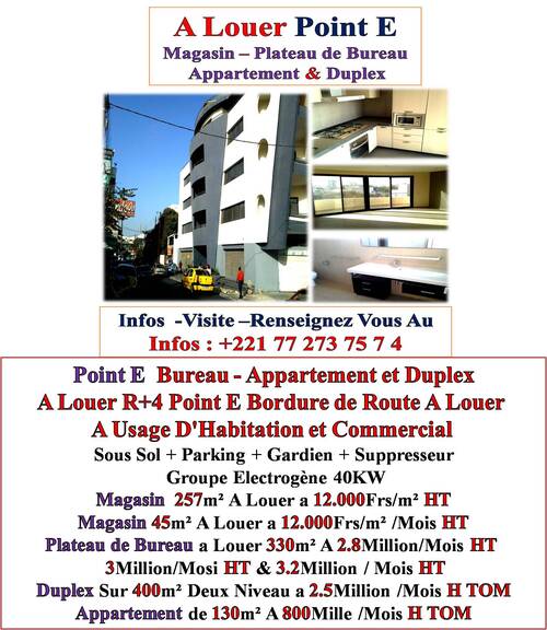 Agence Immobiliere & Promoteur Immobilier Au Senegal Tel Ou Viber:+221 77 269 01 51