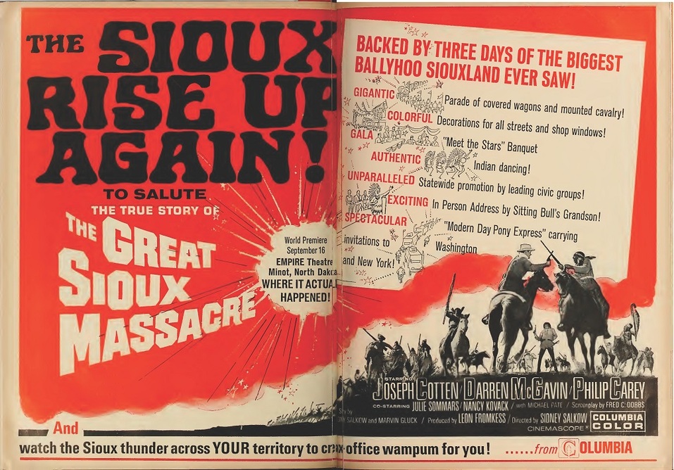 THE GREAT SIOUX MASSACRE BOX OFFICE USA 1966