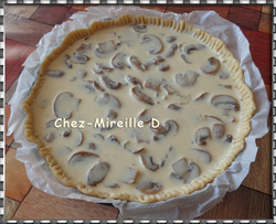 Quiche aux Lardons et Champignons frais