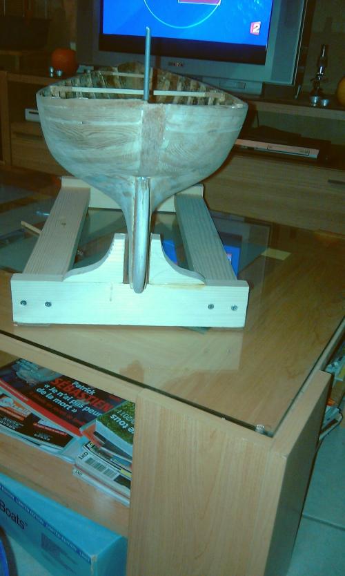 Réalisation de la coque de la maquette du Seabird,cotre aurique, Yacht de 1910
