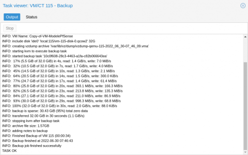 Exporter une VM Promox et l'importer dans VirtualBox