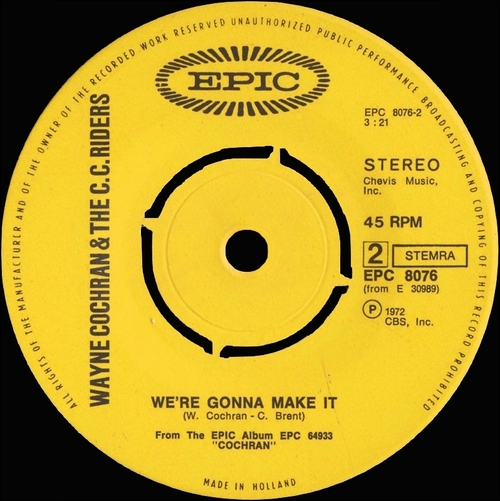 Wayne Cochran  & The C.C. Riders : Album " Cochran " Epic Records E 30989 [ US ]