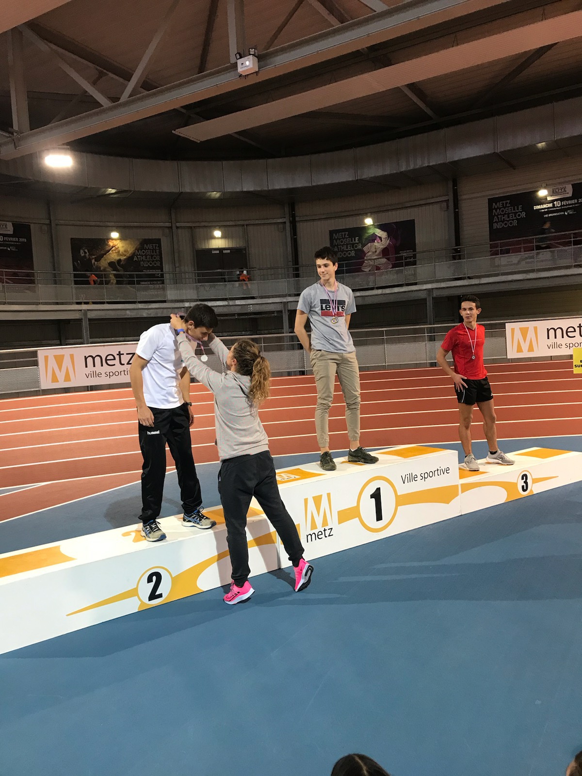 Résultats du championnat Grand Est d'Athlétisme en Salle à Metz le 27/11/19  - SPORTISCS