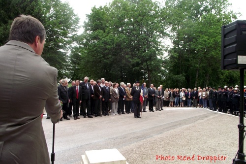 La cérémonie 2012 au Monument de la Forêt à Châtillon sur Seine