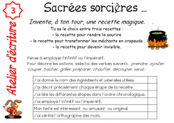 PROJET SORCIERES CYCLE 3
